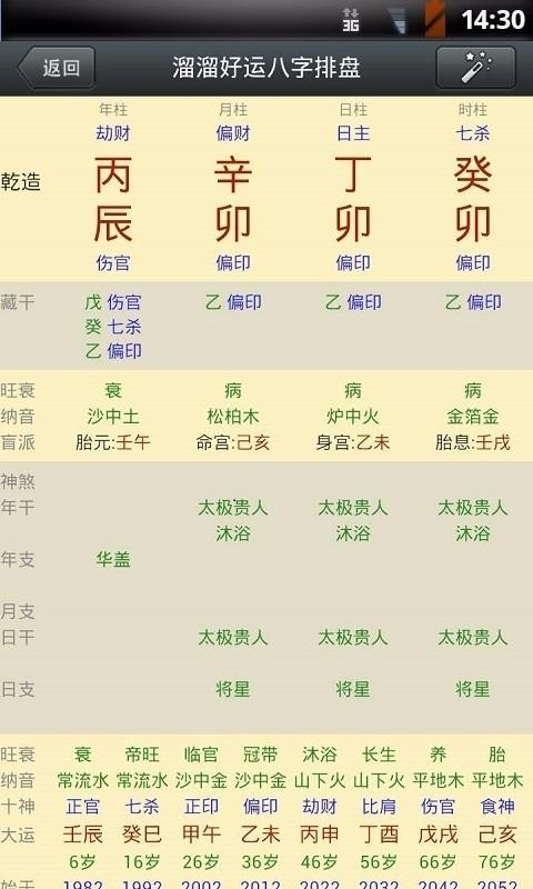 溜溜好运八字排盘3.5.1