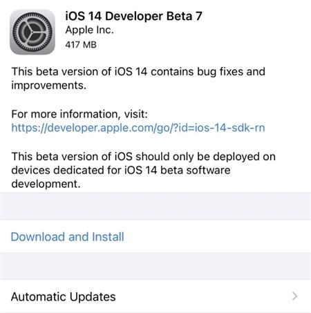 iOS14开发者预览版Beta7描述文件下载