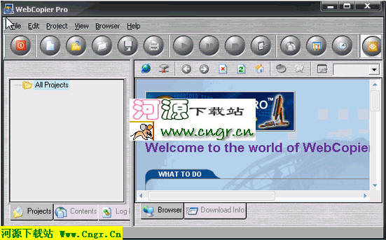 WebCopierPro_英文绿色特别版离线的浏览器、把网站资料下载回硬碟中V5.0