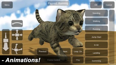3D模拟猫咪