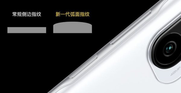 红米K40侧边指纹在哪
