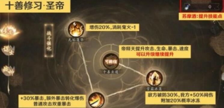 阴阳师十善修习加点优先级推荐