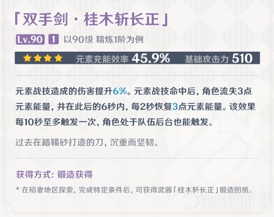 原神桂木斩长正锻造图纸获取攻略