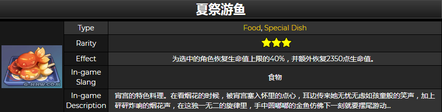 原神宵宫特殊料理