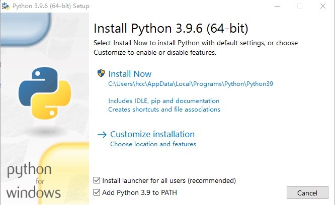 python3.9.6版
