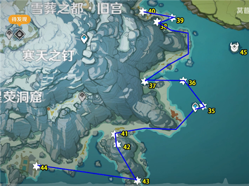 原神龙脊雪山绯红玉髓位置分布图 全收集路线分享