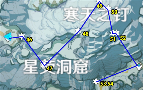 原神龙脊雪山绯红玉髓位置分布图 全收集路线分享