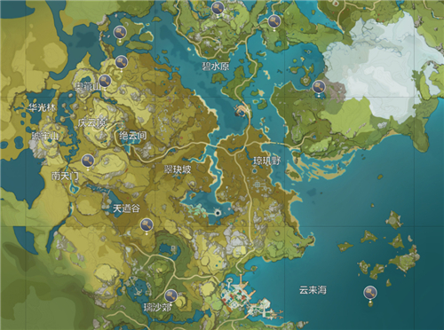 原神璃月地灵龛位置分布图一览