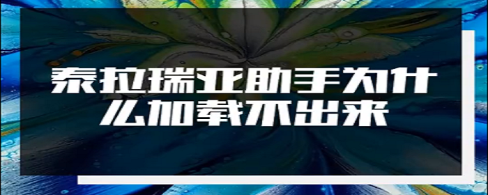 泰拉瑞亚助手为什么加载不出来