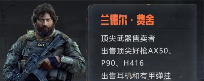 暗区突围联络人任务奖励表-联络人位置及任务完成攻略