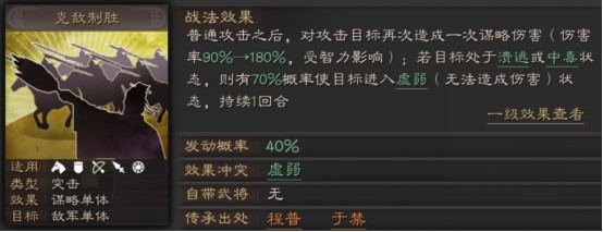 《三国志战略版》克敌制胜战法怎么搭配有效果