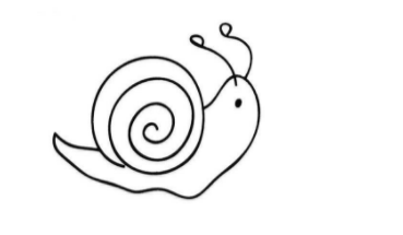 QQ画图红包怎么画蜗牛_蜗牛画法攻略