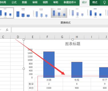 excel2016图表下方怎么添加数据表格_excel2016图表数据添加方法