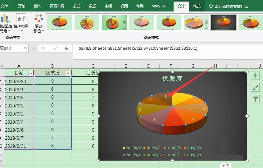 Excel表格中数据怎么转成三维立体饼图？