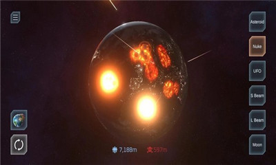 模拟地球爆炸游戏