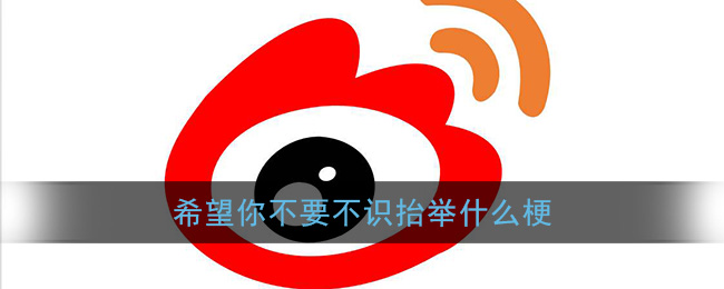 希望你不要不识抬举什么梗