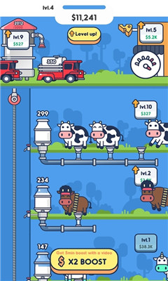 牛奶工厂流水线游戏