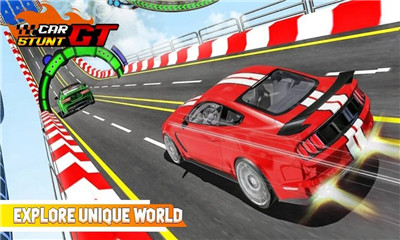 汽车特技3D赛车游戏