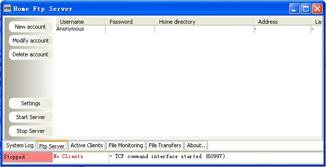HomeFtpServer1.13.1.169英文版